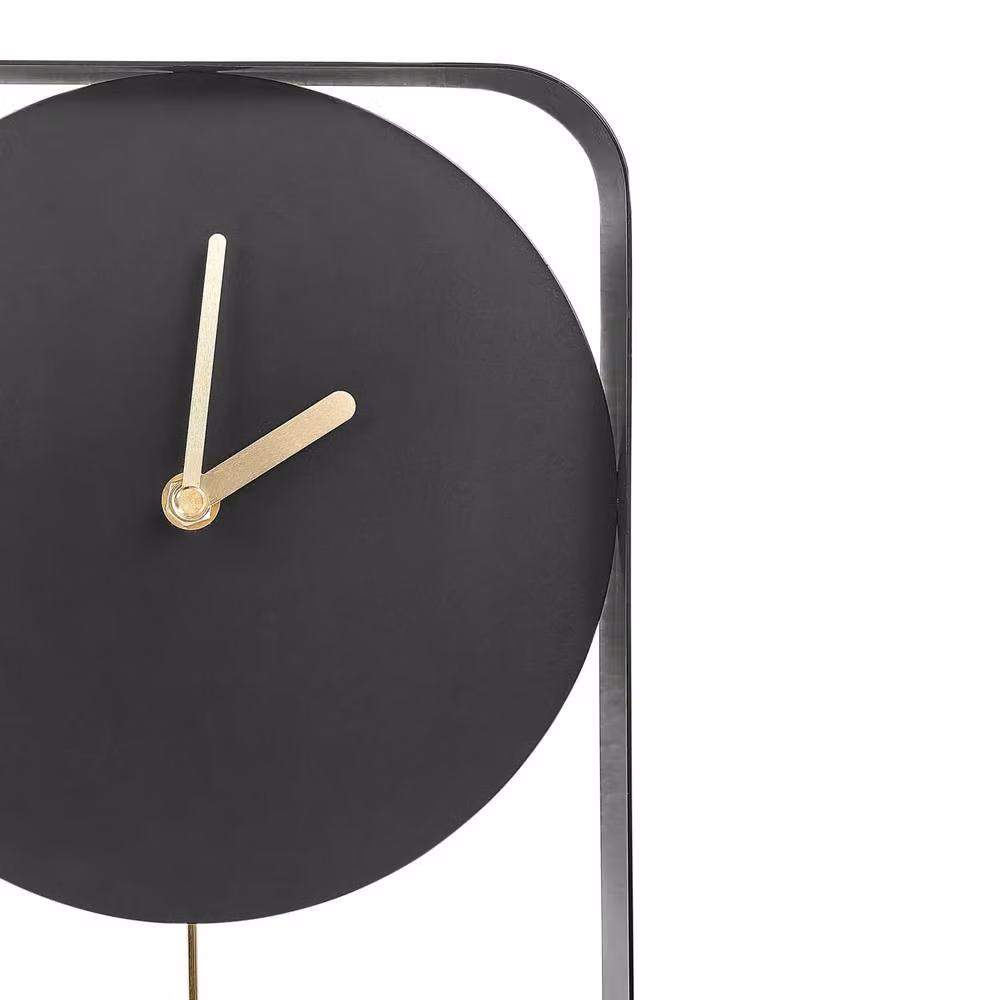 Wyld and Coco Servoz Pendulum Wall Clock in Black and Gold, W/H: 40 x 21 cm – 4