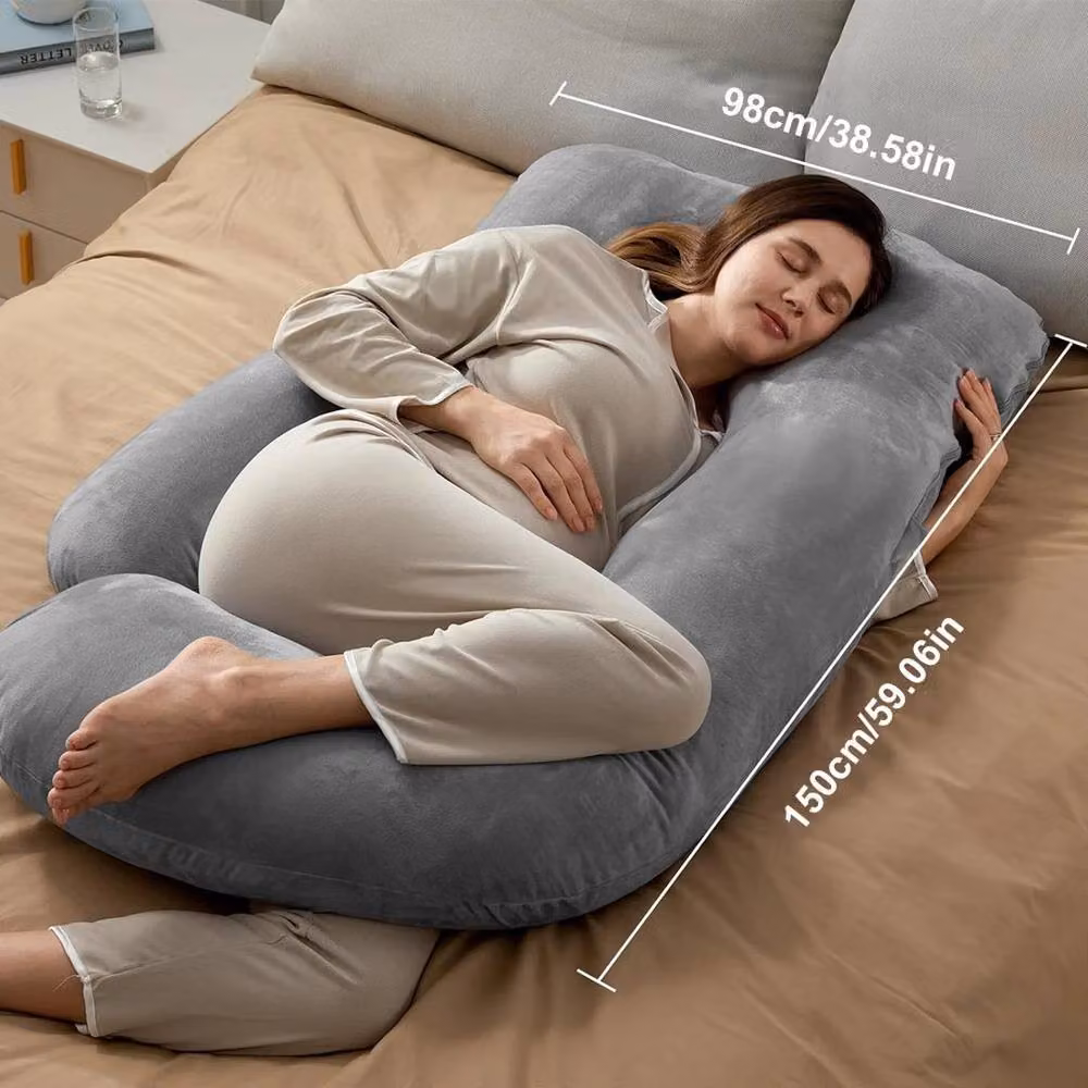 SPETLEK G-Shaped Soft Maternity Support Cushion in Light Grey – 2