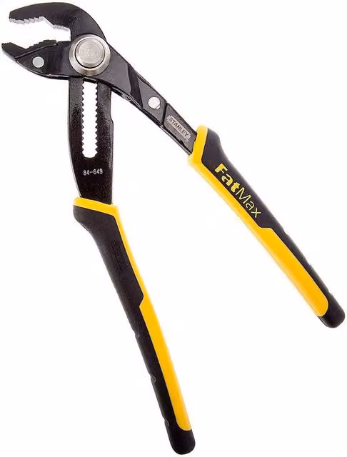 Stanley Fatmax Steel Water Pump Plumbing Pliers, Black
