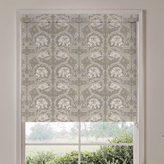 William Morris African Marigold Blackout Made To Measure Roller Blind in Limestone