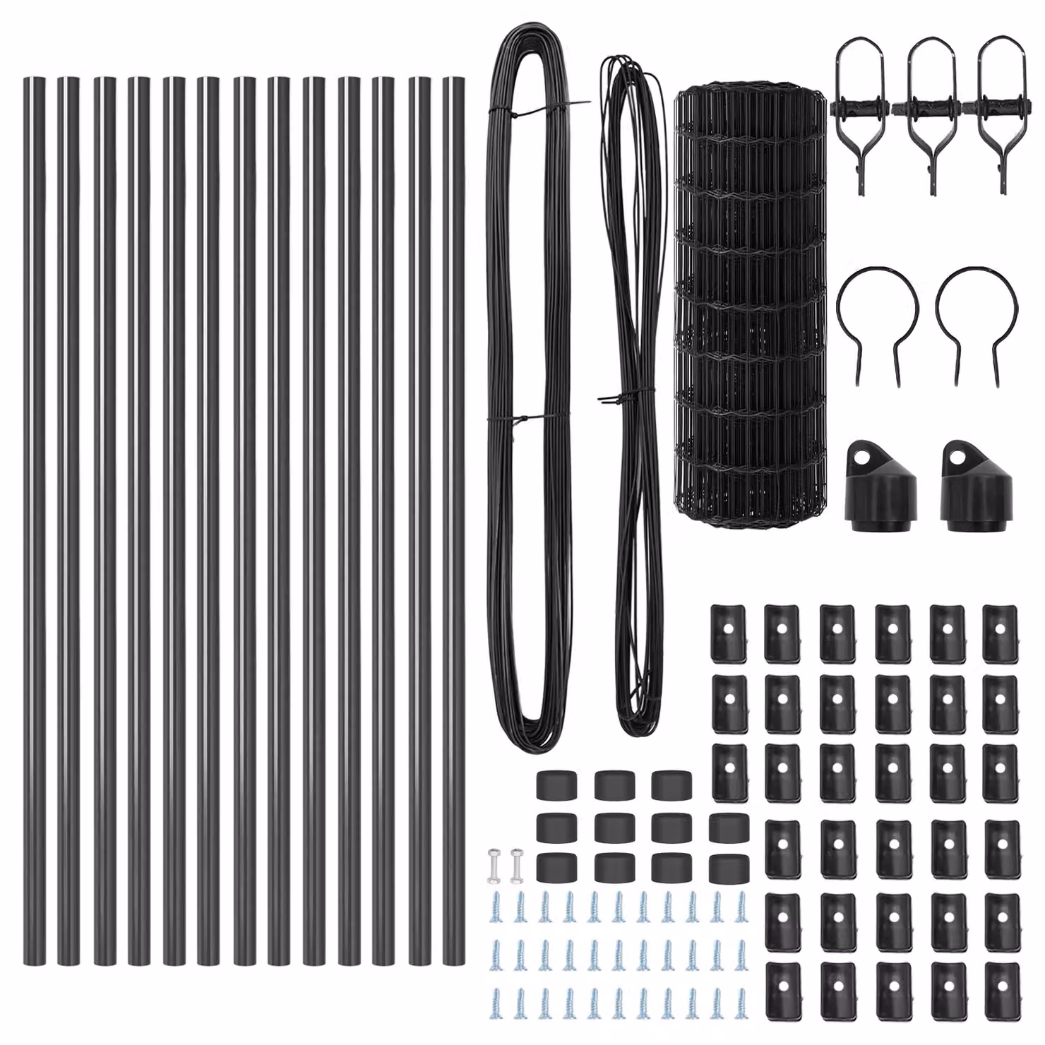 Berkfield Home Euro Fence with 13 Round Posts, Galvanised Steel, Grey, 0.6 x 25 m – 4