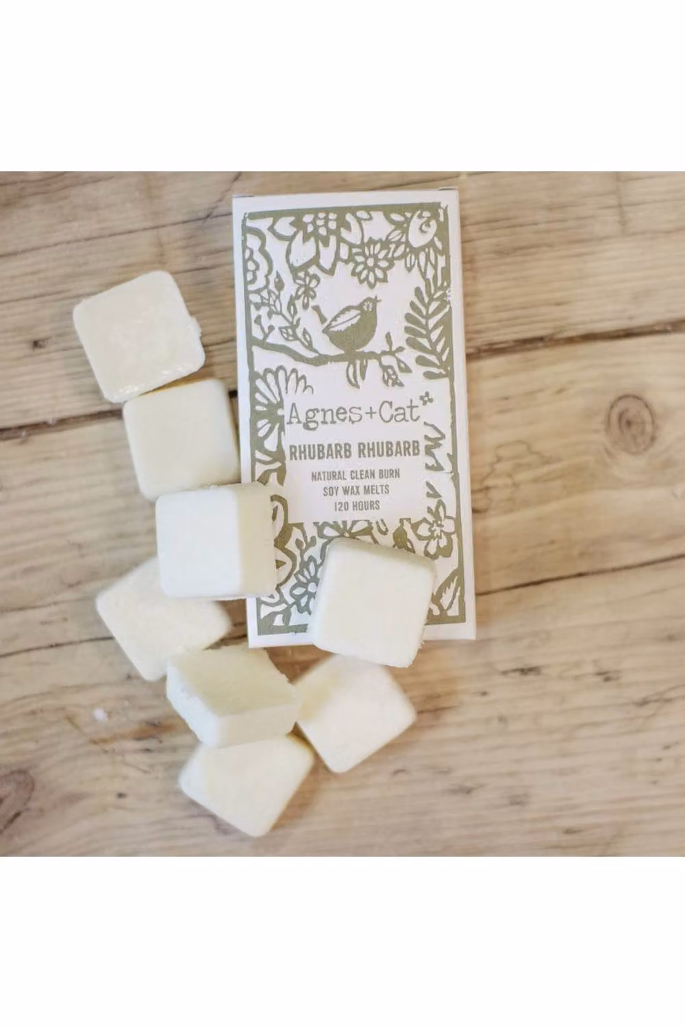 Agnes & Cat Rhubarb Wax Melts 8 Pack in White – 2