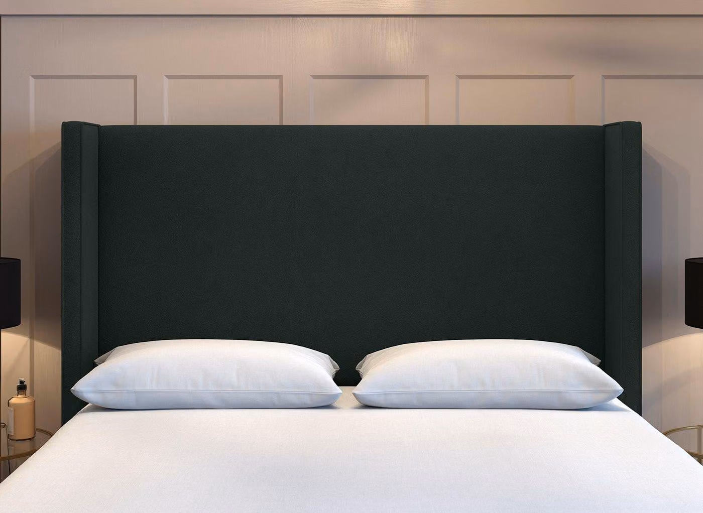 Flaxby Kettlewell Winged Headboard in Grey