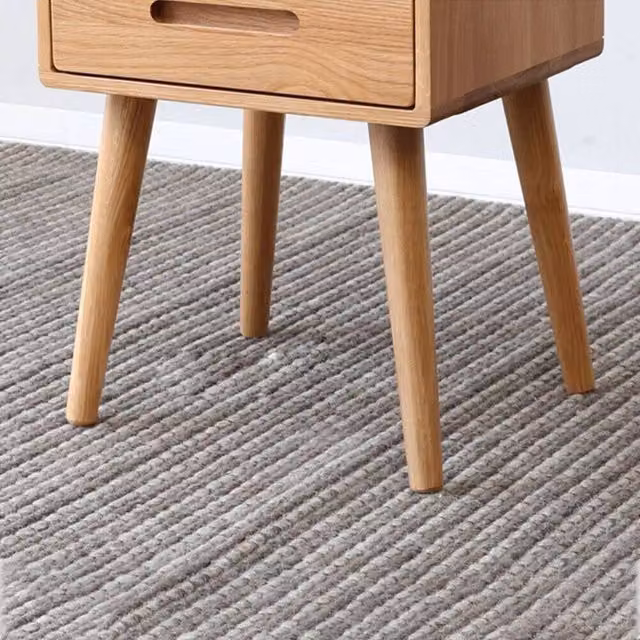 SPETLEK Set of 4 Natural Wood Table Legs, Height: 69 cm