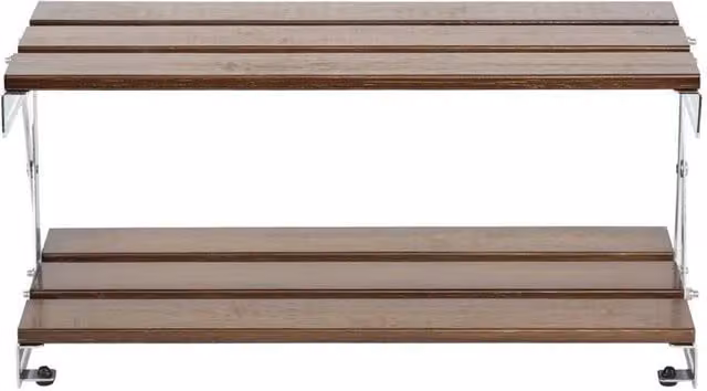 ERGOVEXA Desktop Storage Shelf for Home Office in Brown, W: 17.5 cm, D: 17.5 cm, H: 20 cm – 1