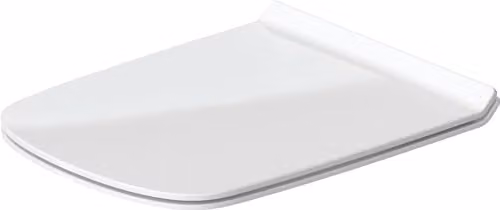 Duravit DuraStyle Soft Close Toilet Seat in White, Urea Thermoset with Stainless Steel Hinges, Elongated Version