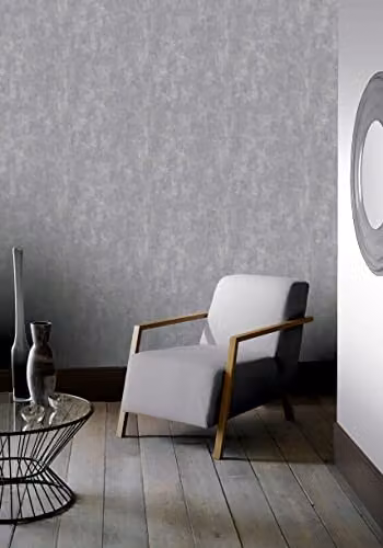 Arthouse Stone Textures Grey and Silver Abstract Wallpaper with Matt Industrial Finish – 2