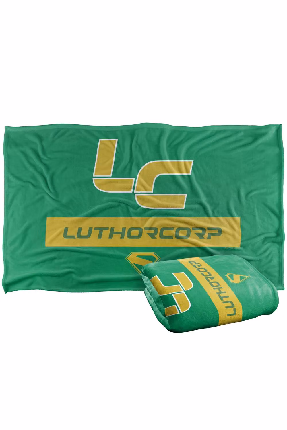 Warner Bros. Superman 2025 Luthorcorp Logo Super Soft Fleece Throw Blanket, Multicolour, W: 152 cm, D: 127 cm – 4