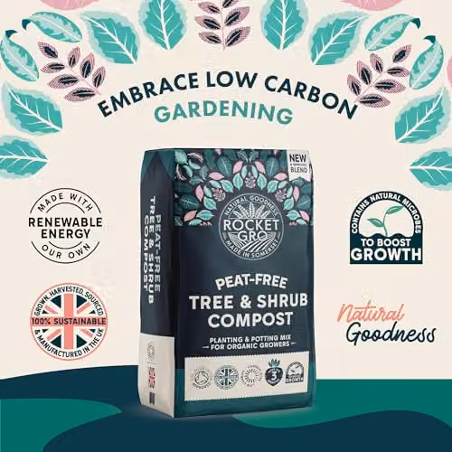 RocketGro Peat-Free Tree and Shrub Compost Superior Organic Bio-Active Blend, 40L – 2
