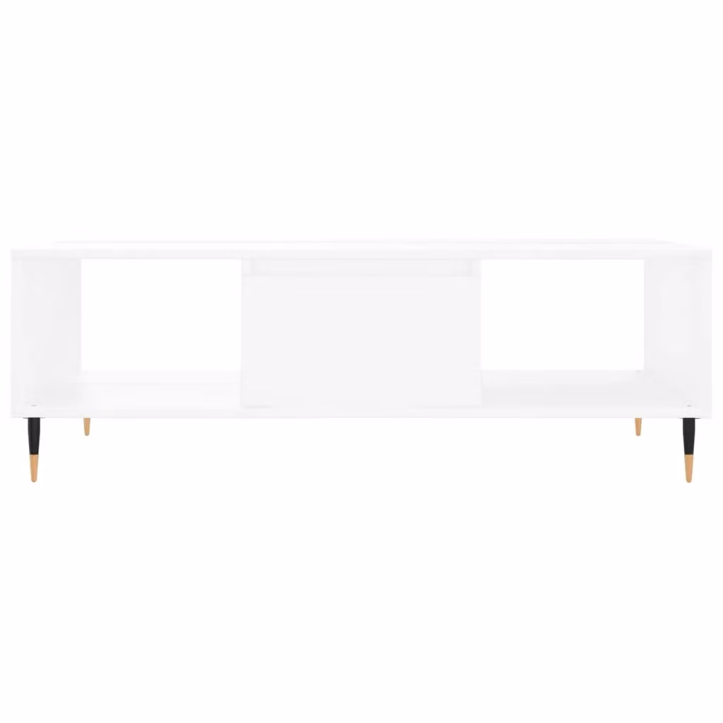 Berkfield Home Modern White Rectangular Coffee Table W/D/H: 104 x 60 x 35 cm – 2