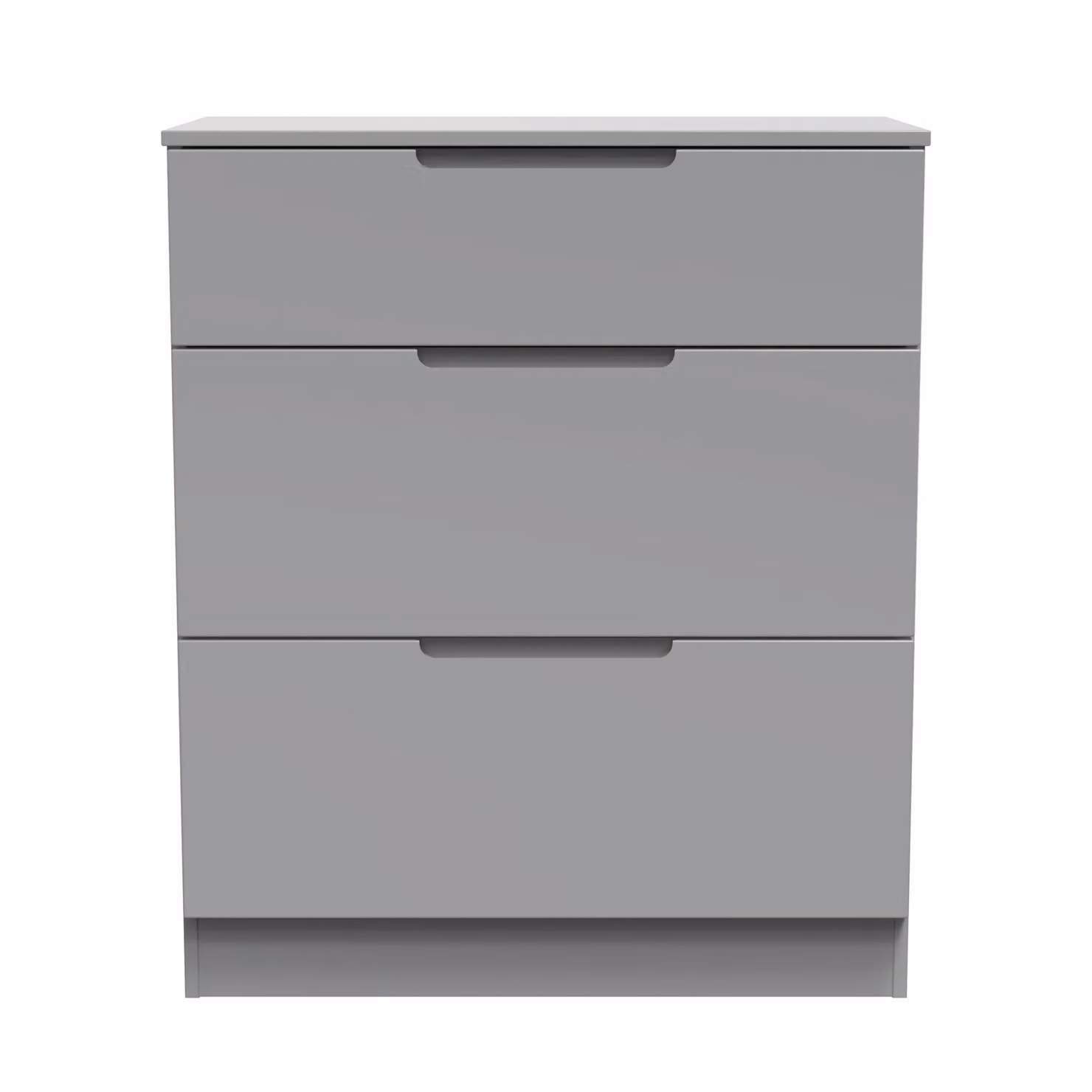 2 U Lucca Ready Assembled 3 Drawer Deep Chest in Dark Grey – 2