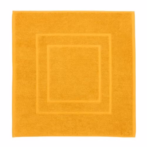 Christy Brixton Cotton Terry Bath Mat, Yellow, W/D/H: 60 x 60 x 5 cm