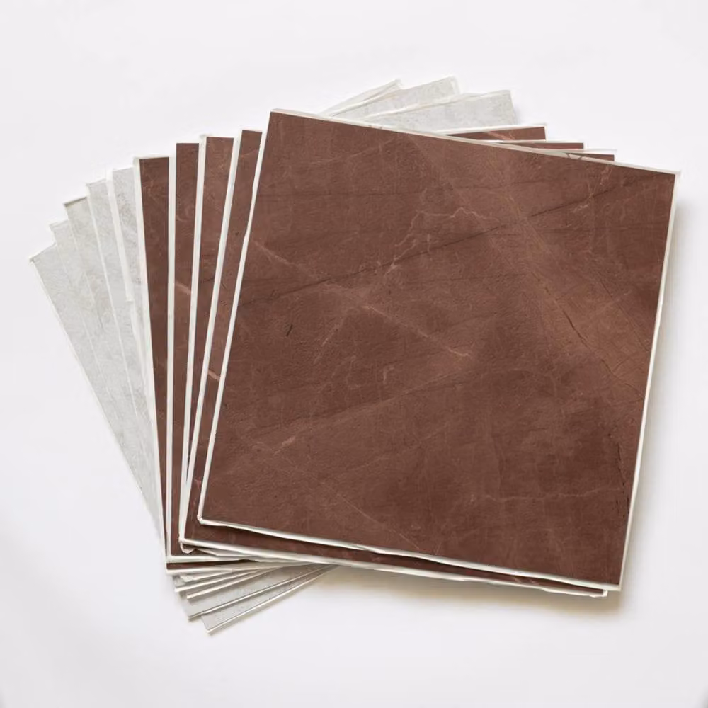 Floor Pops Bonneville Oxblood Self Adhesive Vinyl Floor Tiles, Pack of 10, Red and Multicolour, W/D/H: 30.48 x 30.48 x 30.48 cm – 2