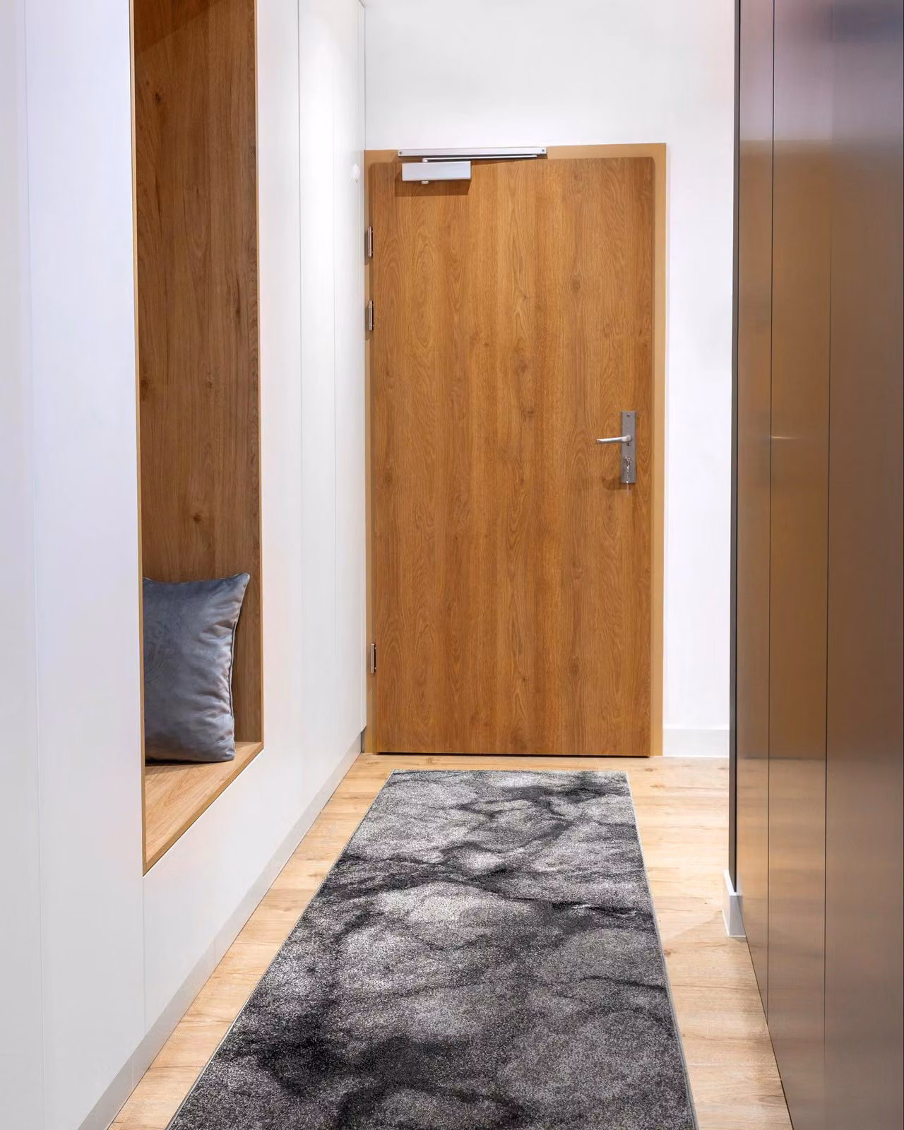 RugsX Silver Marble Runner in Grey, W: 120 cm, L: 170 cm – 3