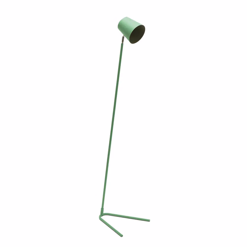 ValueLights Lark Metal Slimline Task Floor Lamp in Green with Dome Shade – 2