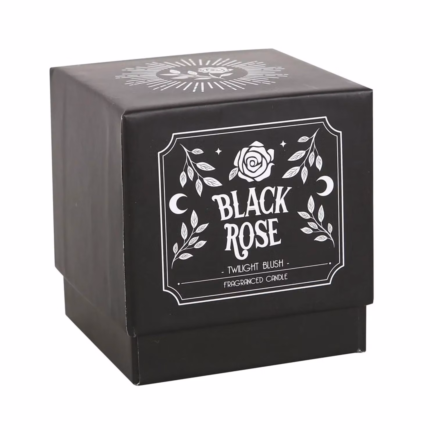 Something Different Black Rose Twilight Blush Candle in White – 2
