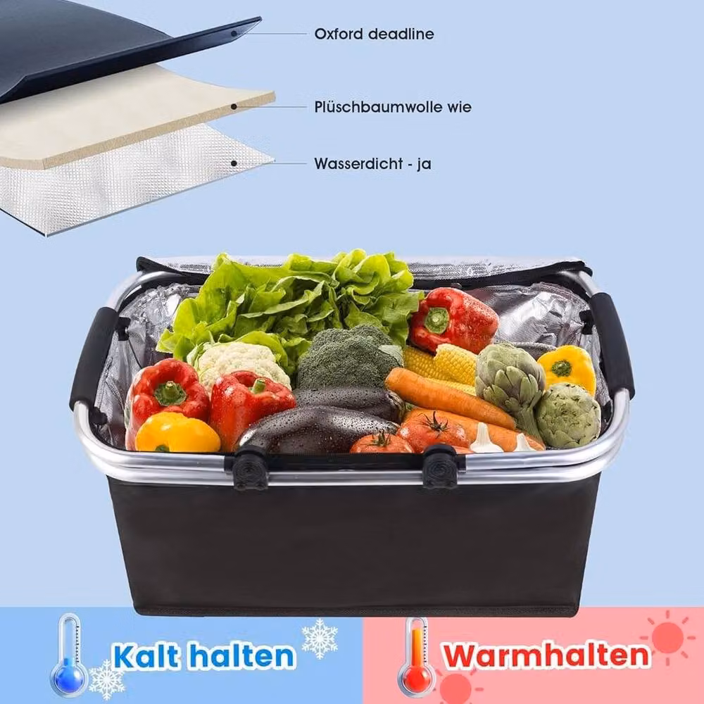 Kelvenix Extra Large Insulated Cooling Cooler Bag in Black – 3