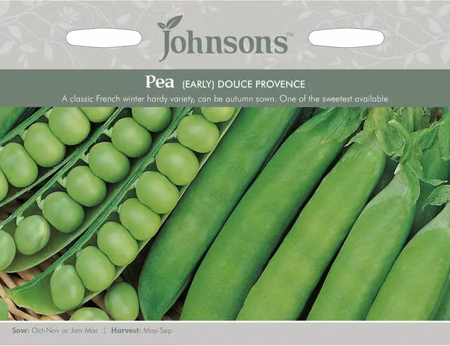 Johnsons Douce Provence Green Pea Vegetable Seeds