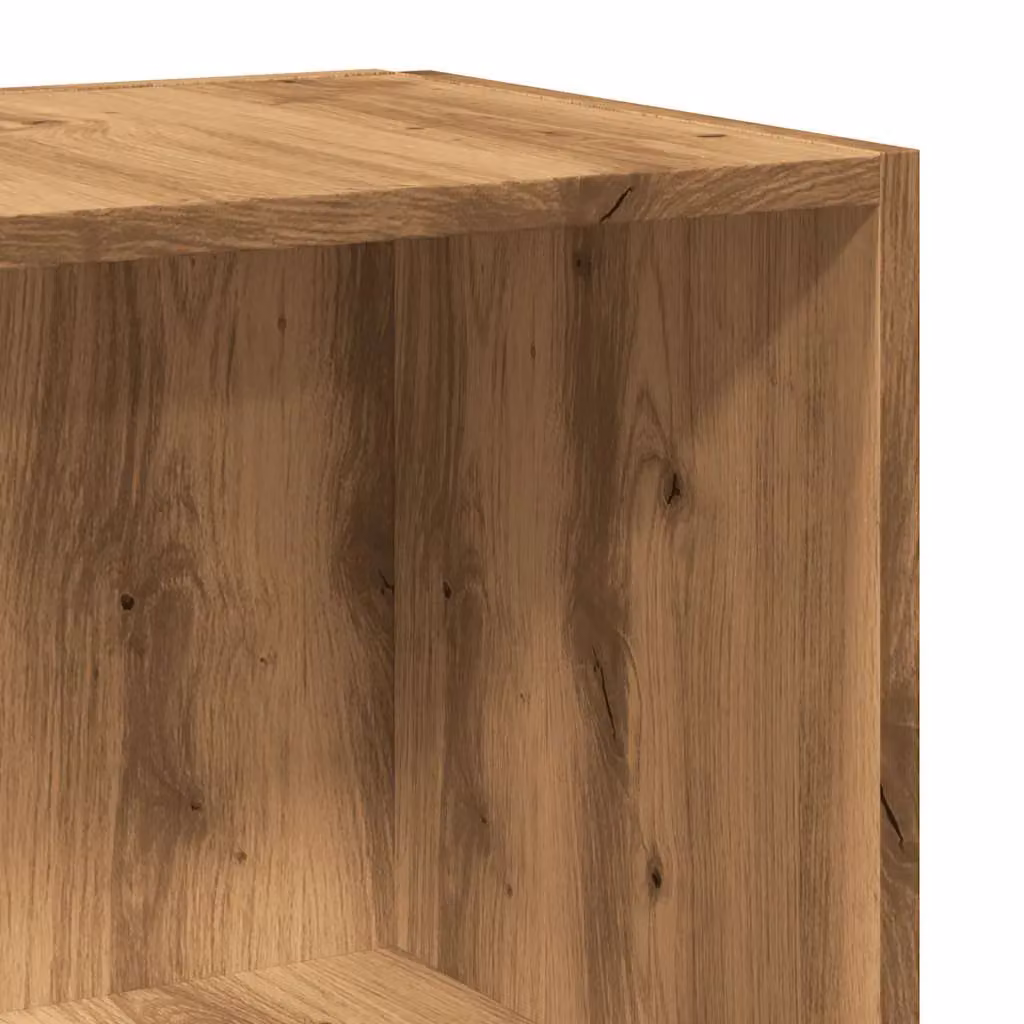 Berkfield Home Classic Corner Cabinet in Artisan Oak, Brown, W/D/H: 33 x 33 x 165 cm – 3