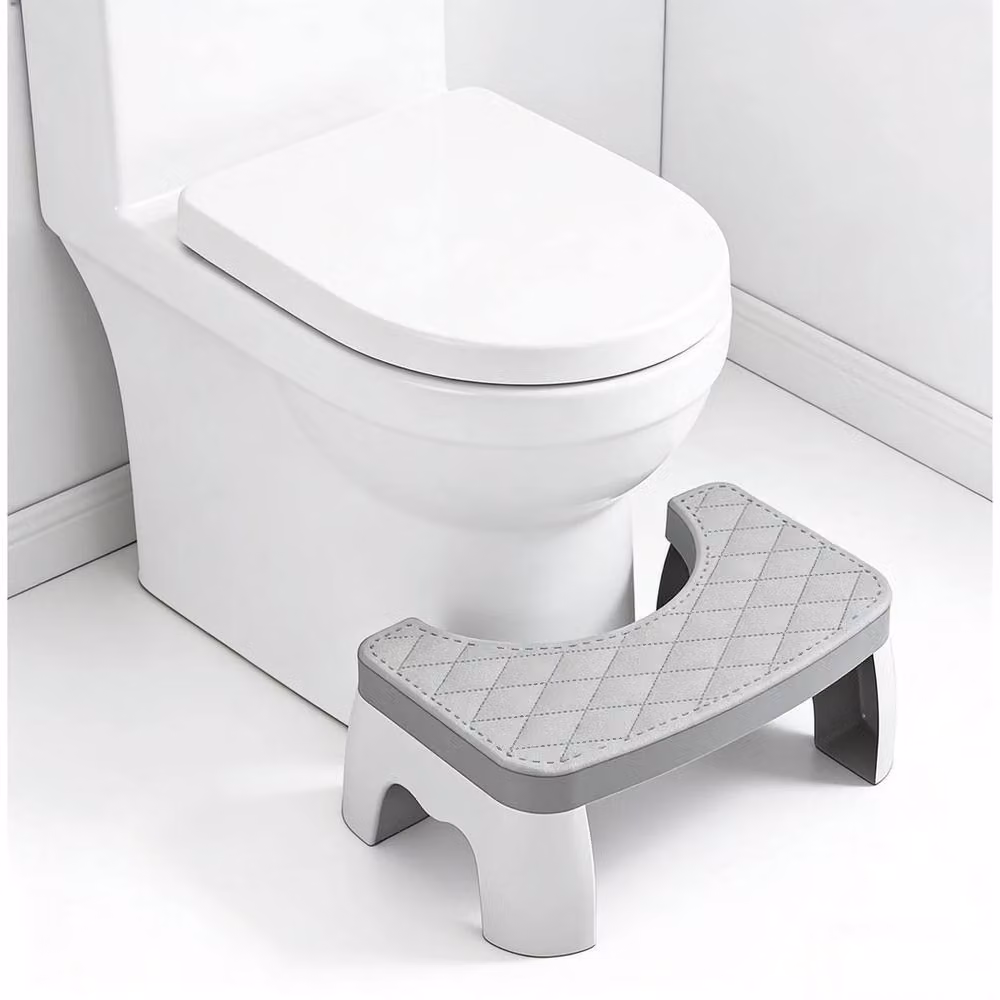 Kelvenix Grey Plastic Bathroom Toilet Stool – 2