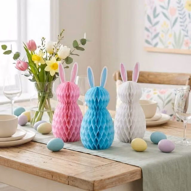 Garden Greatness Multicolour Paper Rabbit Easter Decoration