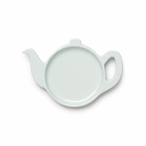 Zeal Teapot Shaped Melamine Tea Bag Tidy in Green