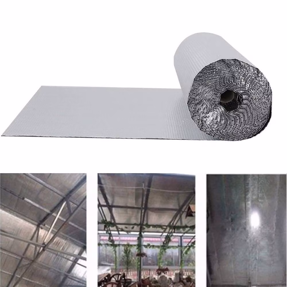 FLAVORA Silver Thick Double Aluminium Bubble Foil, W: 60 cm, L: 840 cm – 5