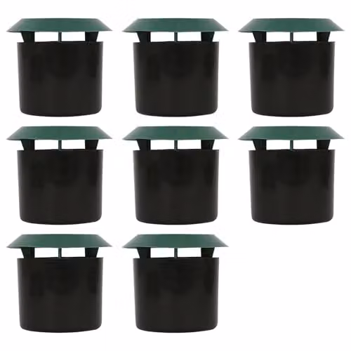 Harbour Housewares Slug and Snail Beer Traps, Green and Black, Pack of 8, W: 11.5 cm, D: 10 cm – 1