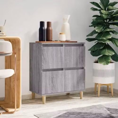 vidaXL Grey Sonoma Sideboard in Engineered Wood W/D/H: 60 x 35 x 70 cm – 2