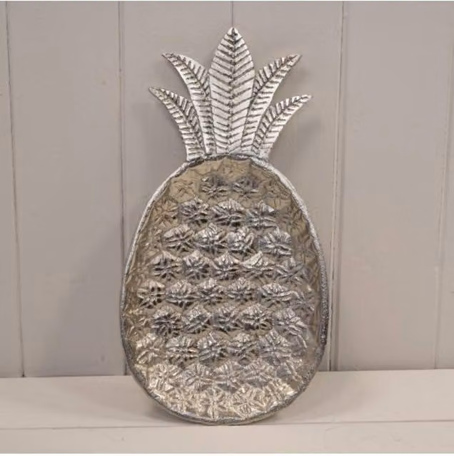 KDMD Aluminium Pineapple Dish in Silver