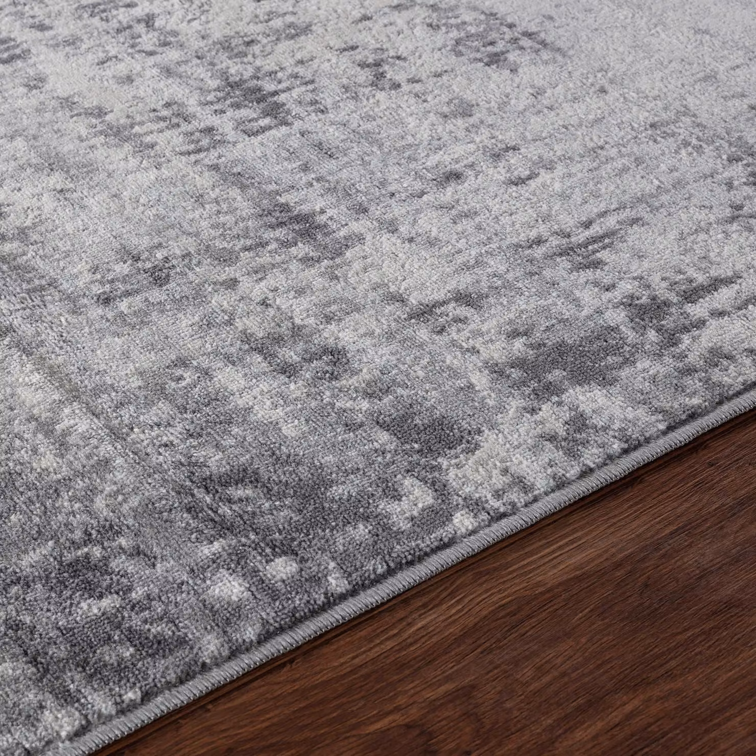 Livabliss Floransa Abstract Modern Marble Living and Dining Room Rug in Grey and Beige, W: 160 cm, L: 215 cm – 2