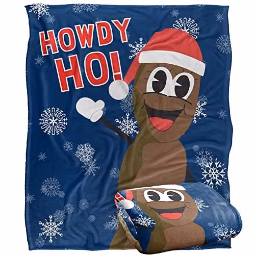 LOGOVISION South Park Mr Hanky Christmas Super Soft White Fleece Throw Blanket W/D/H: 152 x 127 x 1 cm