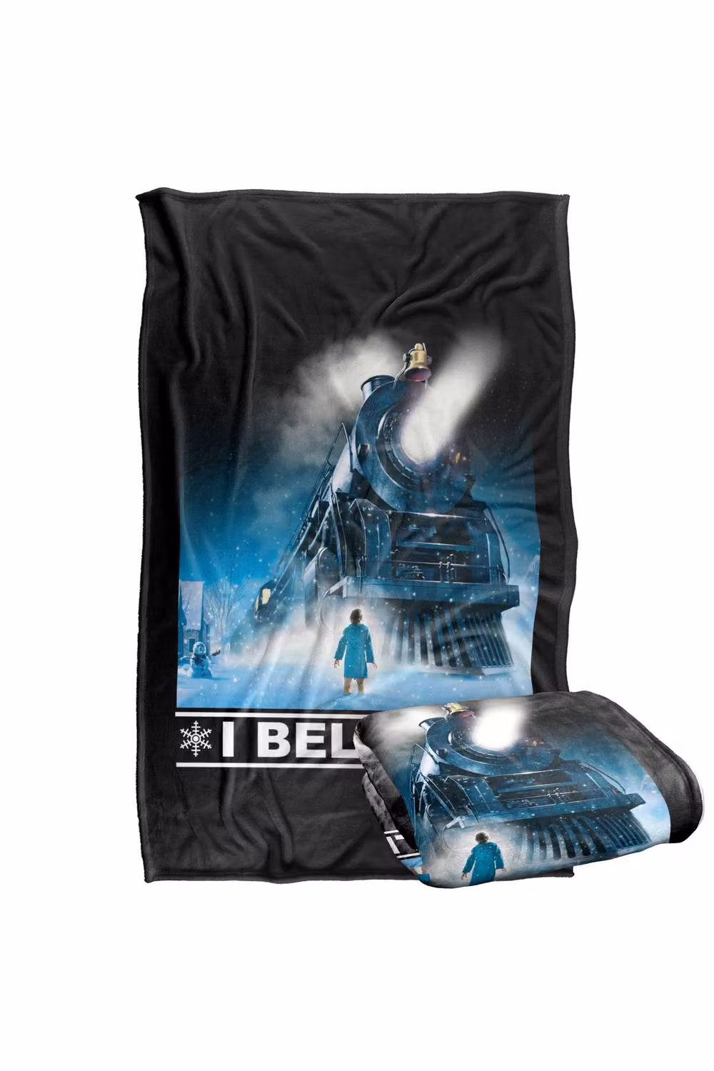 Warner Bros. The Polar Express I Believe Super Soft Silky Touch Fleece Throw Blanket, Multicolour – 7