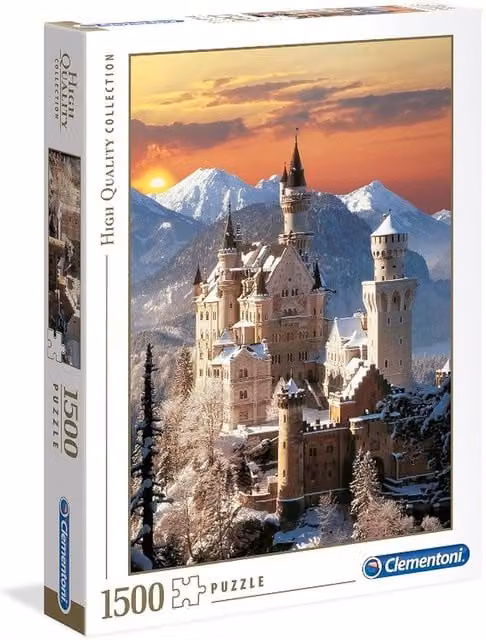 Clementoni Neuschwanstein Castle 1500 Piece Landscape Jigsaw Puzzle in Multicolour and White
