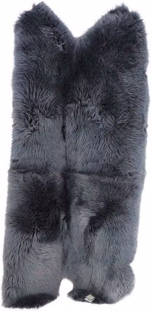 Fenland England Octo Grey Wool Sheepskin Rug W/D: 120 x 120 cm