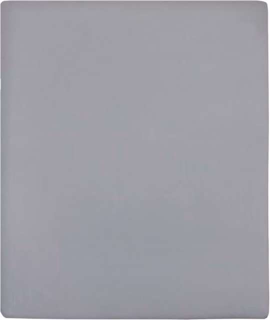 Berkfield Home Grey Jersey Cotton Fitted Sheets, 2 Pack, W: 100 cm, L: 200 cm