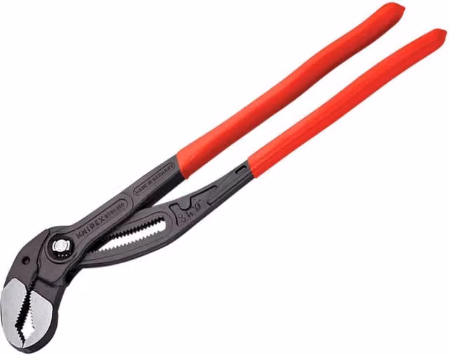 Knipex Cobra High-tech Water Pump Pliers in Red and Multicolour Chrome Vanadium – 1