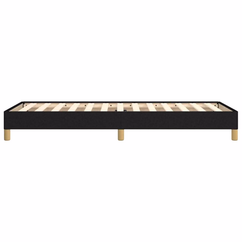 Berkfield Home Upholstered Single Bed Frame, Black, W: 90 cm, L: 190 cm – 3
