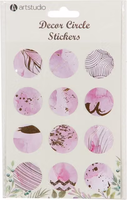 Art Studio Multicolour Circle Paper Stickers