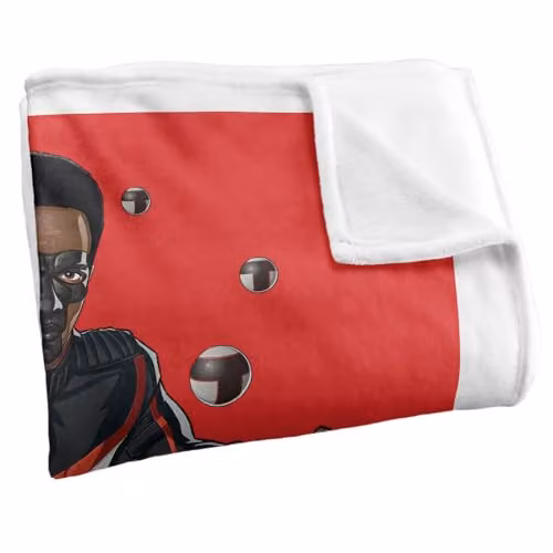 Warner Bros. Superman 2025 Mr. Terrific Silky Touch Super Soft Fleece Throw Blanket, Multicolour, W: 152 cm, D: 127 cm – 2