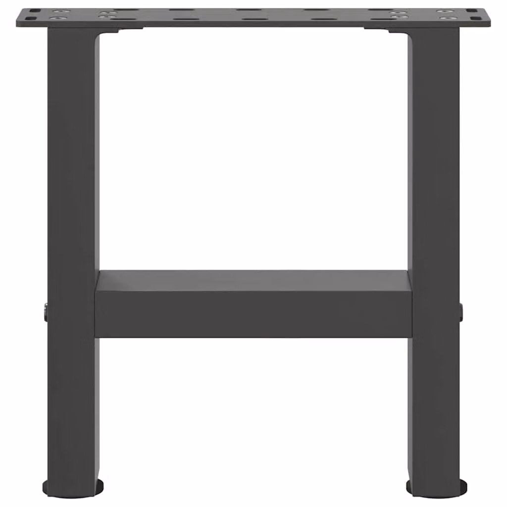 Berkfield Home Steel Coffee Table Legs in Anthracite and Black, 2 pieces, H: 40 cm, W: 30-31 cm – 4