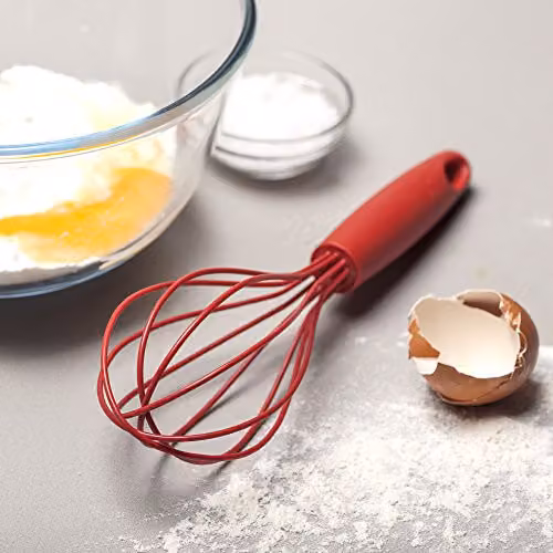 Zeal Silicone Non-Stick Round Balloon Whisk, Red, 25 cm – 3