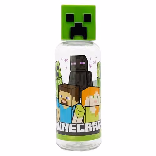Stor Minecraft 3D Figurine Water Bottle for Kids, 560 ml – 1