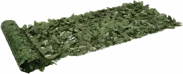 Berkfield Home Semi-Transparent Artificial Hedge Balcony Screen with Green Leaves, W: 75 cm, H: 200 cm – 1