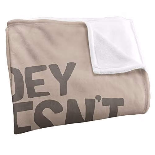 Warner Bros. Friends The More For Me Silky Touch Super Soft Fleece Throw Blanket, Beige and Multicolour, W: 91 cm, D: 147 cm – 3