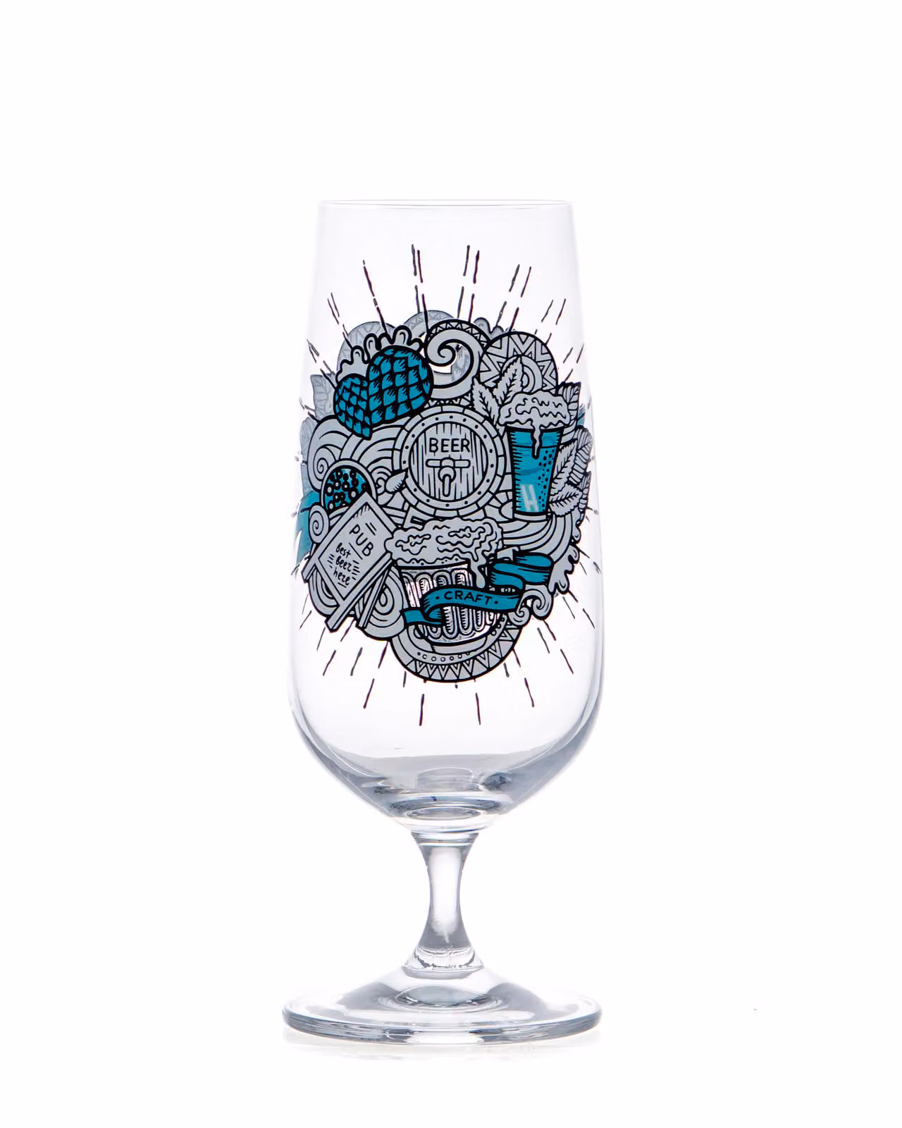 Boxer Gifts Men's 30th Birthday Craft Beer Glass in Transparent – 3