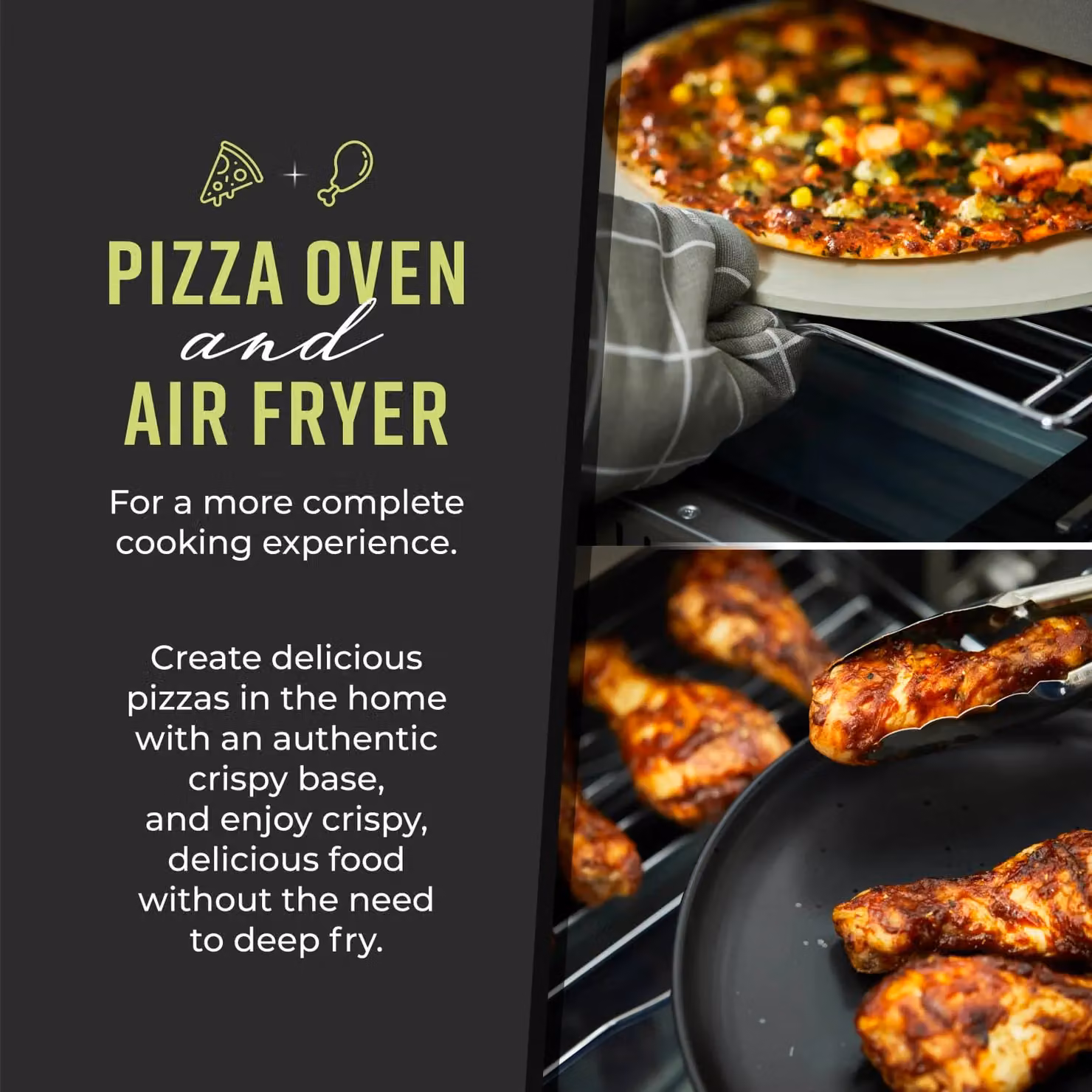 Tower Elite 18L Pizza Oven with Grill, 2000W, Grey and Silver, T17141 – 4