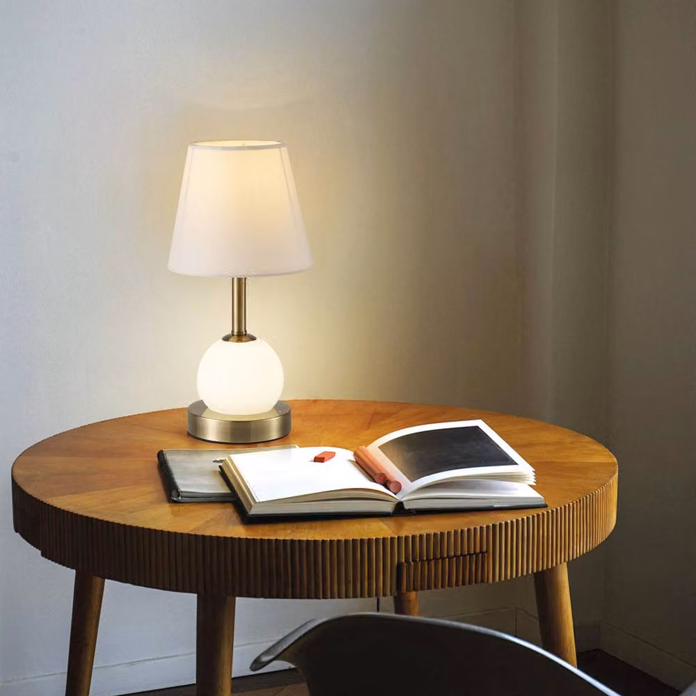 Garwarm White and Gold LED Table Lamp with Bulb Included, Height: 32 cm – 3