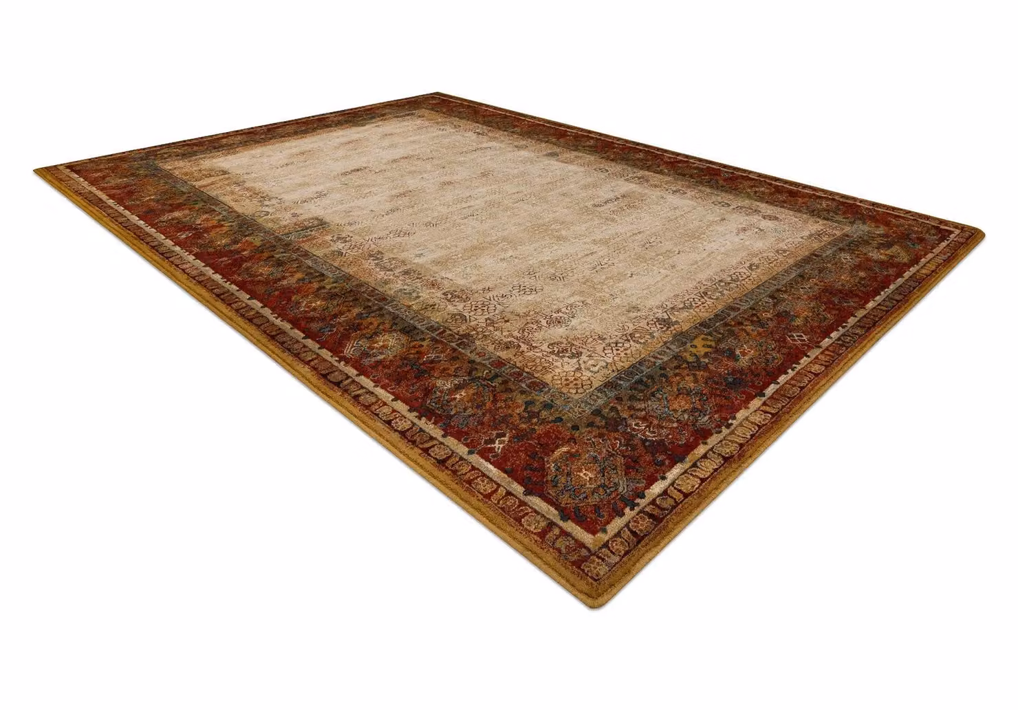 RugsX Polonia Wool Rug in Red and Multicolour, W: 66 cm, L: 100 cm – 2