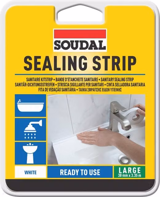 Soudal Waterproof Self-Adhesive Sealing Tape, White